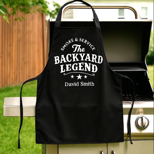 Tablier de BBQ Backyard Legend avec nom personnali
