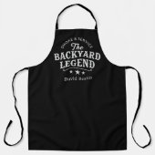 Tablier de BBQ Backyard Legend avec nom personnali (Recto)