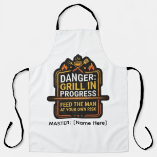 Tablier de BBQ Danger Drôle Grill En Cours – Moder