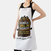 Tablier de BBQ Danger Drôle Grill En Cours – Moder (Insitu)