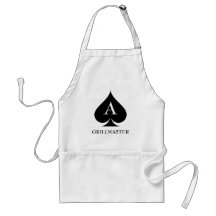 Tablier de BBQ de grillmaster d'as de pique pour