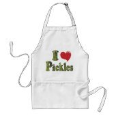Tablier de BBQ drôle « J'adore les pickles » (Devant)