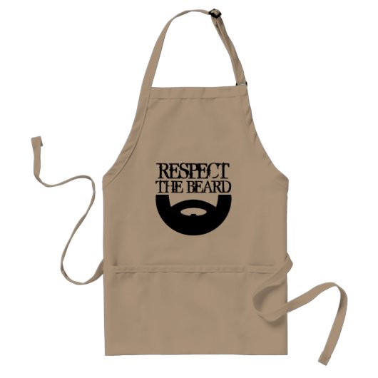 Tablier de BBQ 'Respectez la barbe' pour hommes | (Devant)