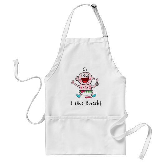 Tablier de bébé de Borscht (Devant)