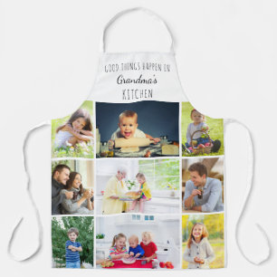 Tablier De bonnes choses arrivent dans la cuisine de grand