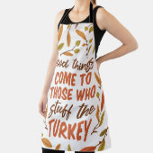 TABLIER DE BONNES CHOSES VIENNENT À CEUX QUI FRAPPENT LA T (Insitu)