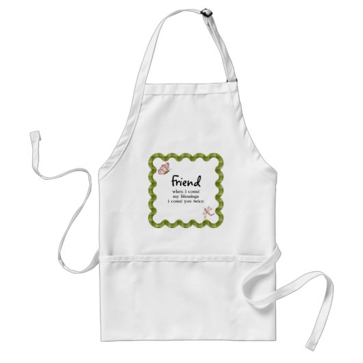 Tablier de cadeau de bénédictions d'amitié de (Devant)