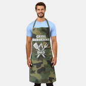 Tablier de camouflage Sergent de Grill Funny (Porté)