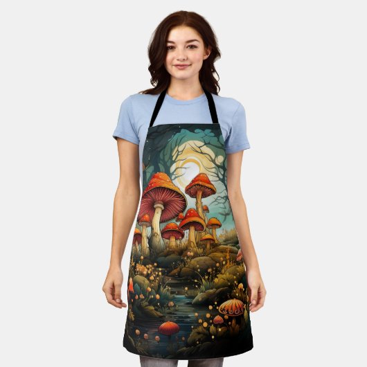 Tablier de champignons mignons (Porté)