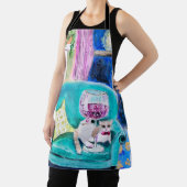 Tablier de chat cosy art original (Insitu)