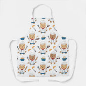 Tablier de chat de chef Kawaii mignon – Chat de cu (Recto)