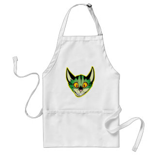 Tablier de chat de dessin fluorescent