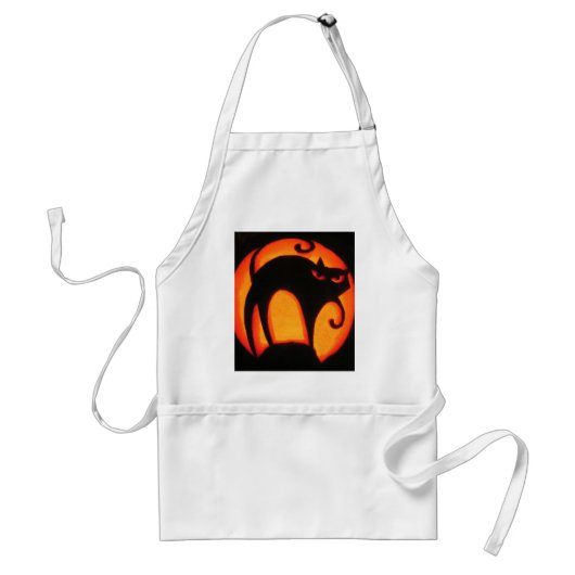 Tablier de chat de Halloween (Devant)