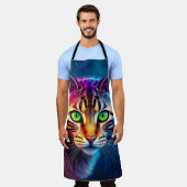 Tablier de chat psychédélique (Porté)
