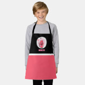 tablier de chat rose (Porté)