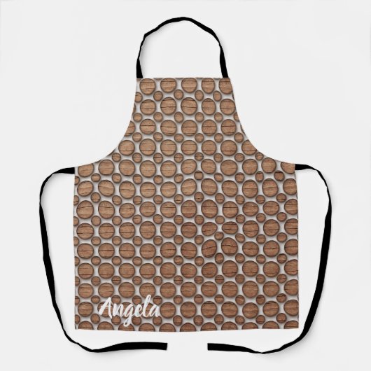 Tablier de chef Angela avec motif décoratif (Recto)