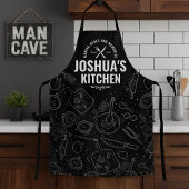 Tablier de chef avec nom personnalisé Cadeaux pers