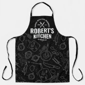 Tablier de chef avec nom personnalisé Cadeaux pers (Recto)