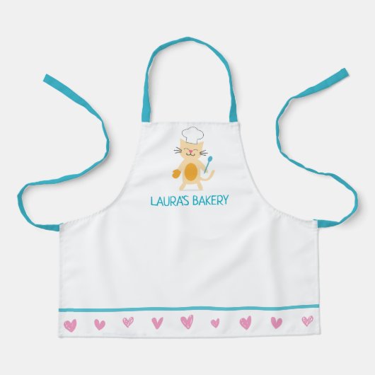Tablier de Chef Chat pour Enfants (Recto)