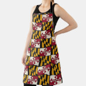 Tablier de chef de BBQ drapeau du Maryland amusant (Insitu)