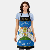 Tablier de chef d'Écosse, Aberdeen, Drapeau écossa (Porté)
