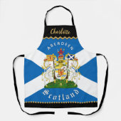 Tablier de chef d'Écosse, Aberdeen, Drapeau écossa (Recto)