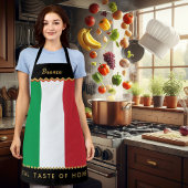 Tablier de chef d'Italie, Drapeau italien