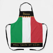 Tablier de chef d'Italie, Drapeau italien (Recto)