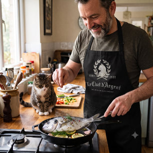 Tablier de chef Le Chat d'Argent Édition Noire