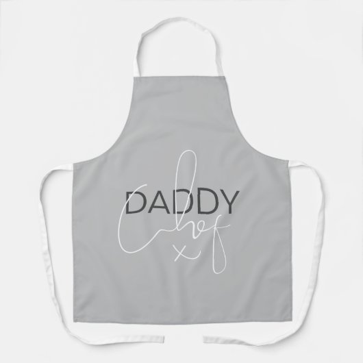 Tablier de chef Papa Gris (Recto)