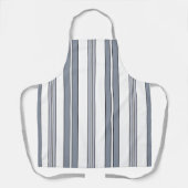 Tablier de chef pâtissier rayures grises (Recto)