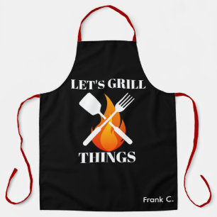 Tablier de chef personnel - Nom personnalisé Let's