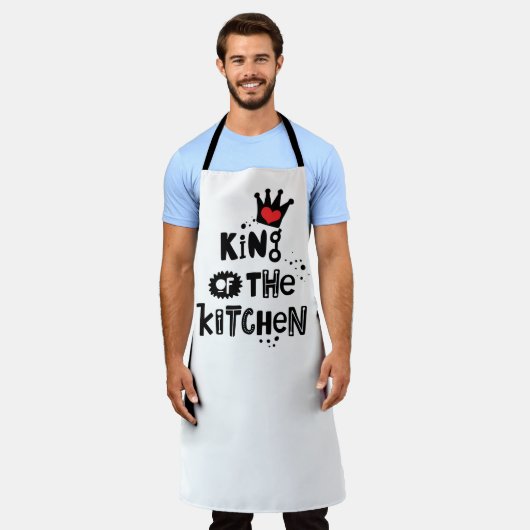 Tablier de Chef Royal : Roi de la Cuisine (Porté)