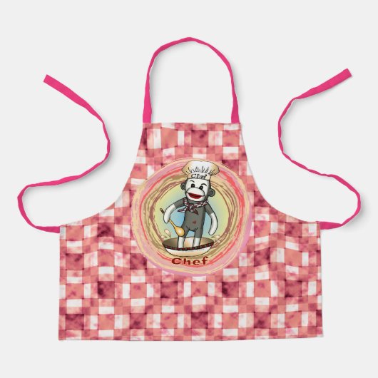 Tablier de Chef Singe Chaussette (Recto)
