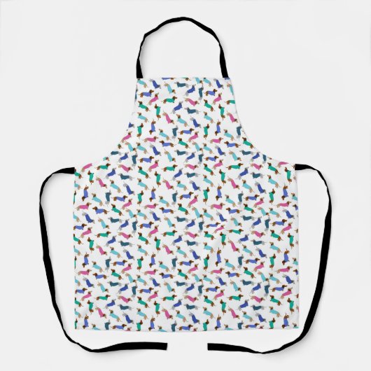 Tablier de chef teckel coloré (Recto)