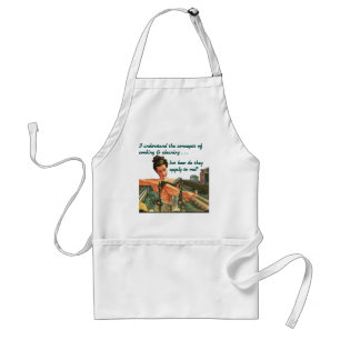 Tablier de concepts de cuisine et de nettoyage