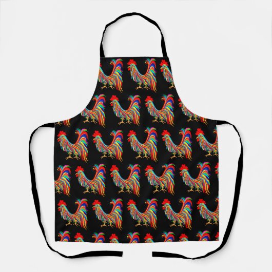 Tablier de coq coloré (Recto)