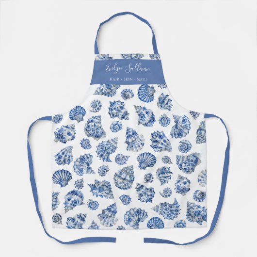 Tablier de coquillages bleu (Recto)