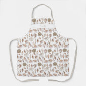 Tablier de coquillages côtiers à l'aquarelle (Recto)
