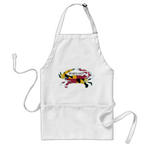 Tablier de crabe de drapeau du Maryland