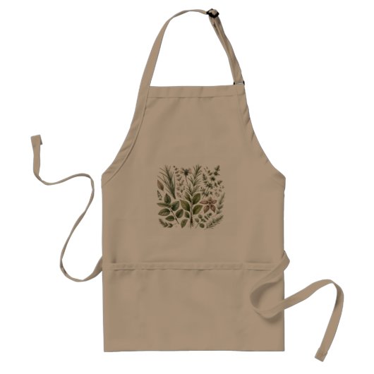 Tablier de cuisine à base de plantes - Conception (Devant)