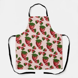 Tablier de cuisine à motif de fraise mignon
