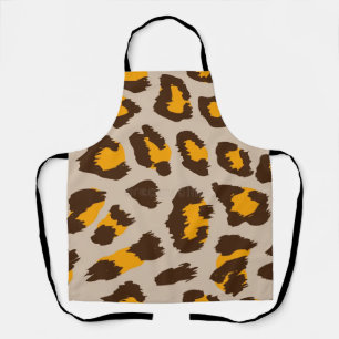 Tablier de cuisine à motif imprimé guépard classiq