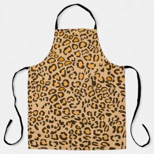 Tablier de cuisine à motif léopard sauvage