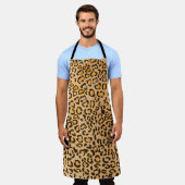 Tablier de cuisine à motif léopard sauvage (Porté)
