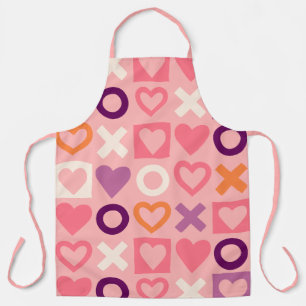 Tablier de cuisine à motif XO Hearts Love