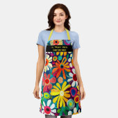 Tablier de Cuisine à motifs floraux douces (Porté)