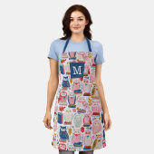 Tablier de cuisine aux chouettes mignonnes (Porté)