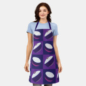 Tablier de cuisine bol à cuisson bleu violet (Porté)