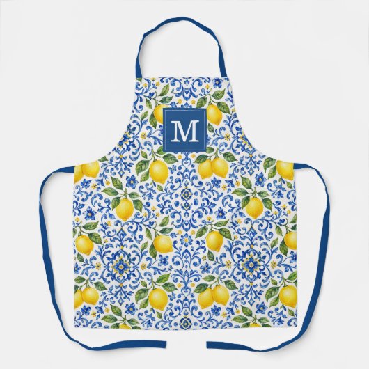 Tablier de cuisine citrons décoratifs (Recto)
